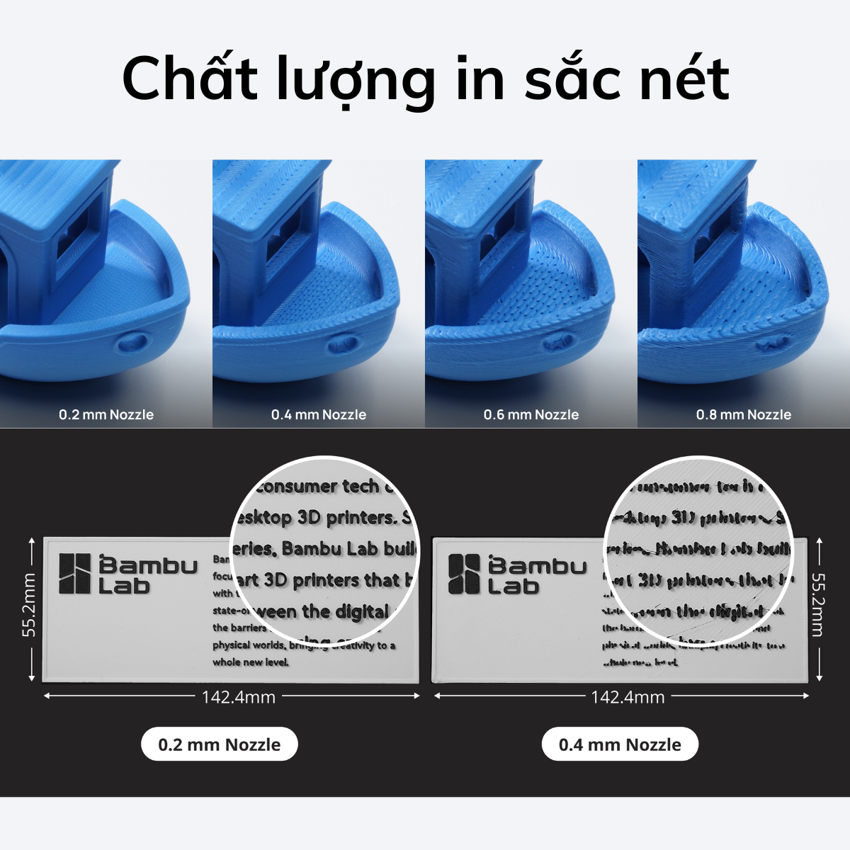 Bambu Lab Hotend A1 Series| Bộ Đầu In Hotend Thép Cứng/Thép Không Gỉ Cho Máy In 3D