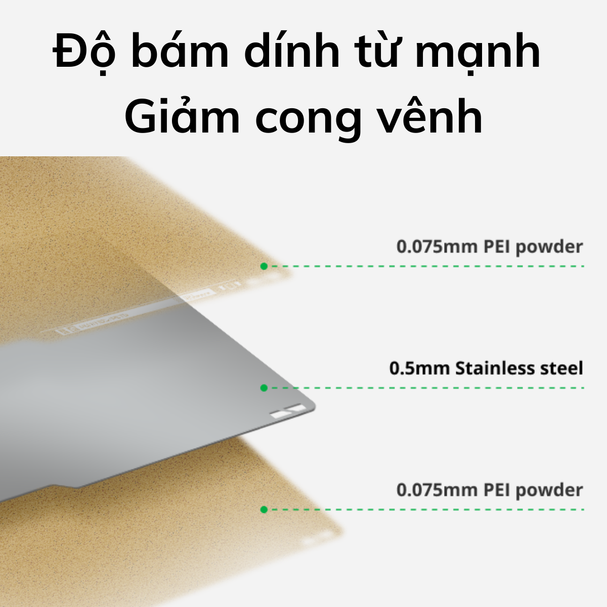 Bambu Textured PEI Plate| Tấm Bàn In 3D PEI Nhám Bambu Lab