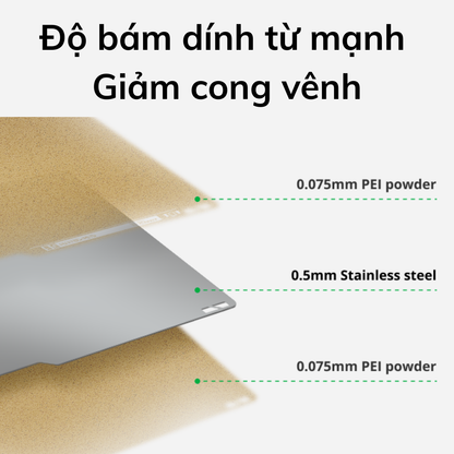 Bambu Textured PEI Plate| Tấm Bàn In 3D PEI Nhám Bambu Lab