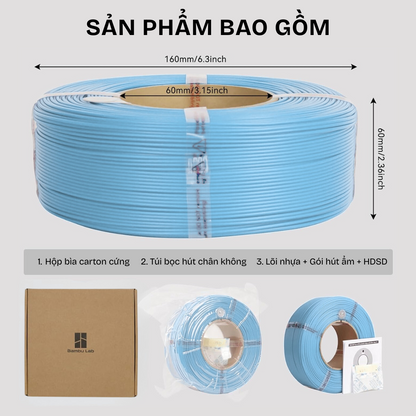 Bambu Lab PETG Transculent | Nhựa In 3D Trong Suốt FDM