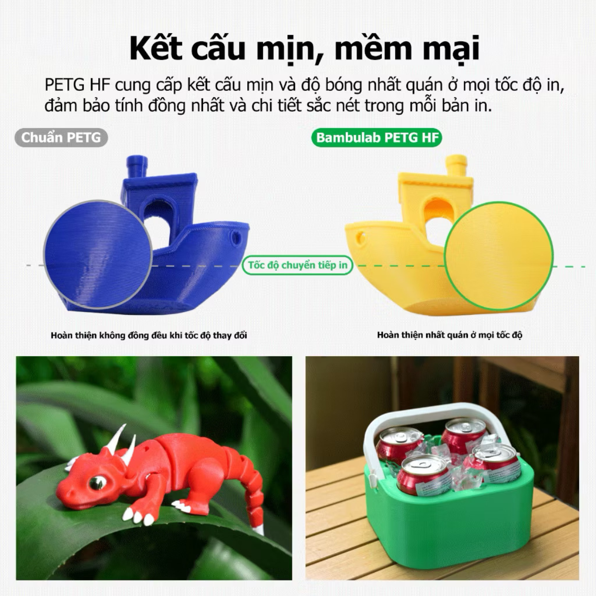 Bambu Lab PETG HF | Nhựa In 3D FDM